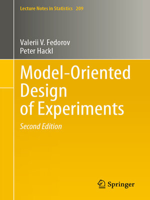cover image of Model-Oriented Design of Experiments